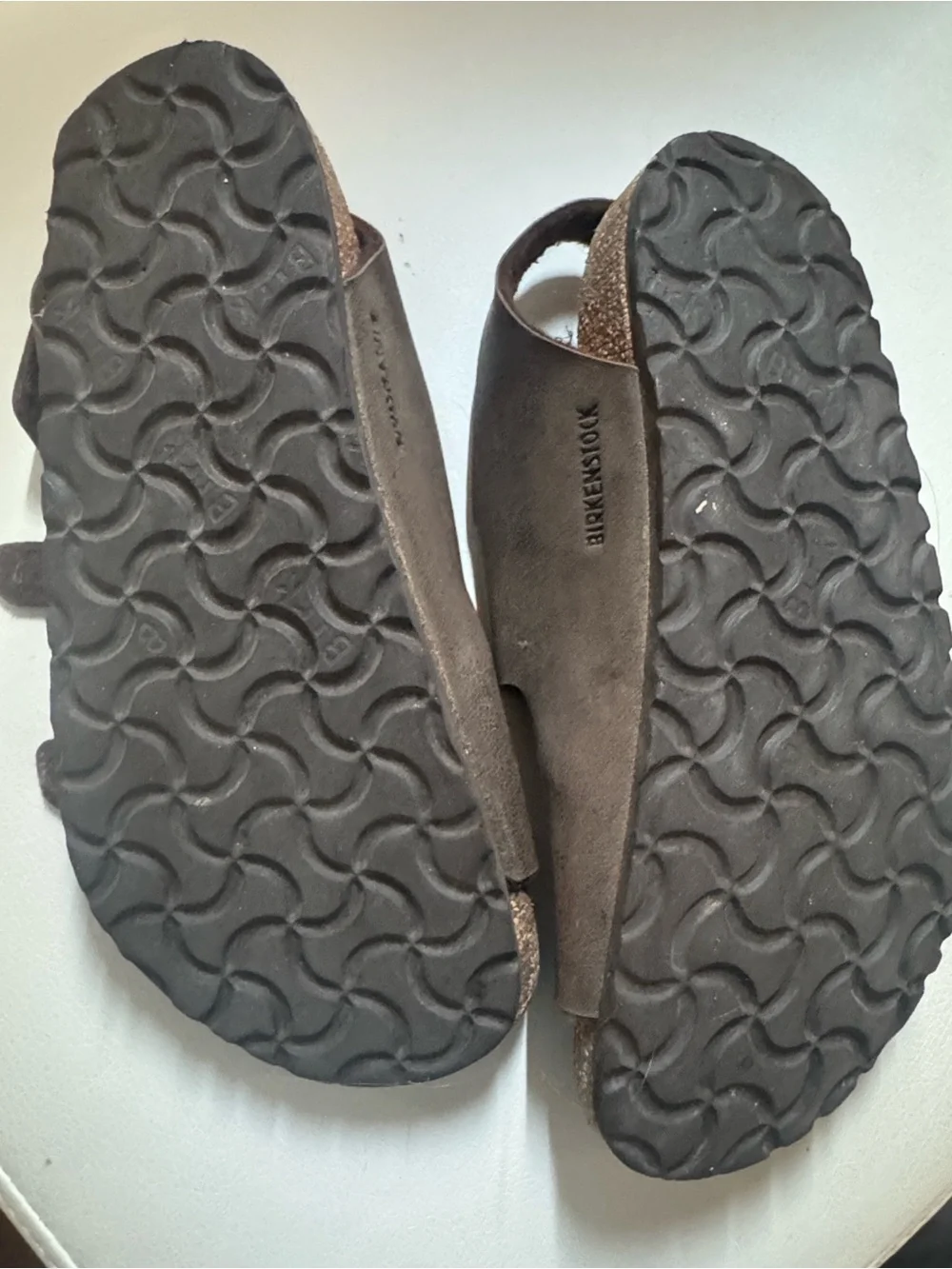 Birkenstock Kids Dark Brown Suede Double-Buckle Sandals